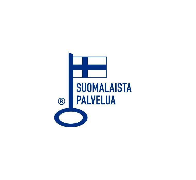 Suomalaista palvelua - avainlippumerkki.